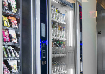 Vending machines with healthy snacks and beverages
